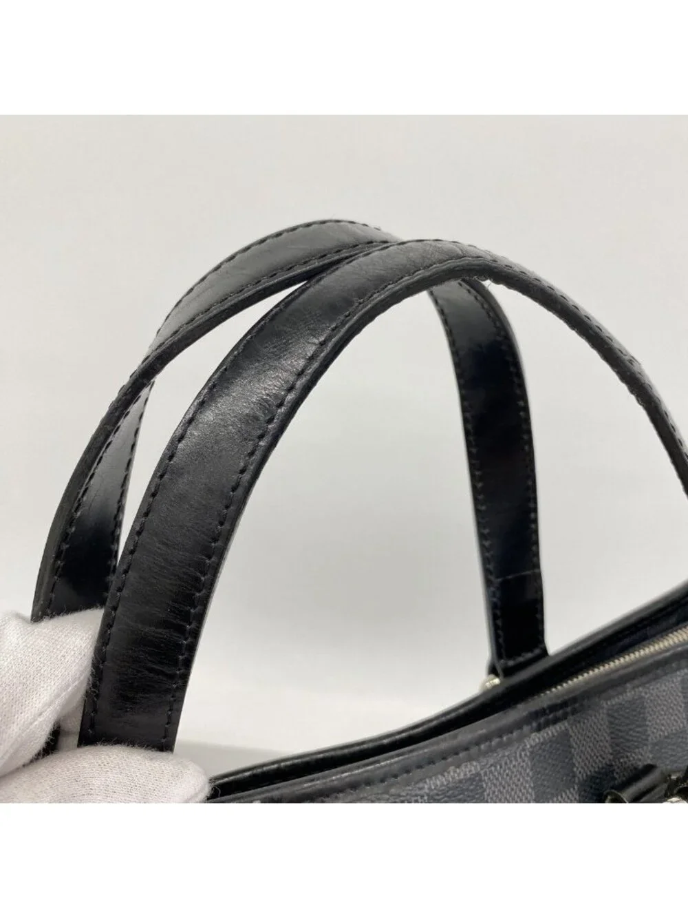 Louis Vuitton Handbag Damier Graphite Tadao Black 2-Way